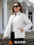Trendige Damen Pufferjacke – Leichtes Design, gestepptes Muster und Vier praktische Taschen