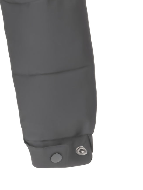 Falkran Herren Daunenjacke mit Kapuze und Full-Zip Frontverschluss