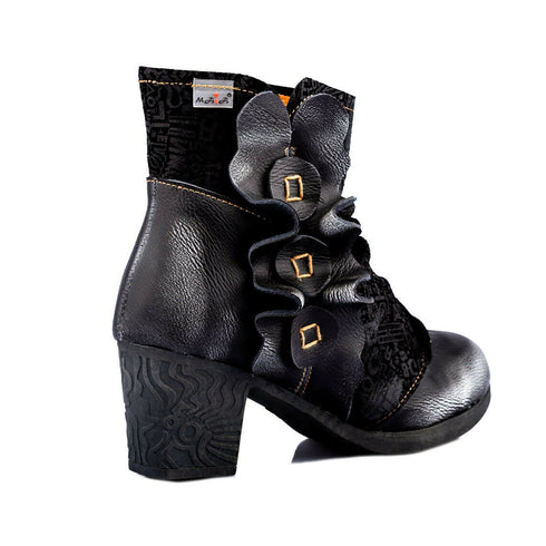 Damen-Frühlingsstiefeletten aus echtem Leder | Stilvoll und lässig