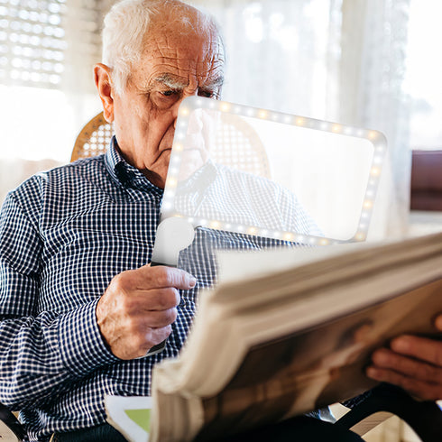 Leselupe 5× groß |faltbare Handlupe für Bücher