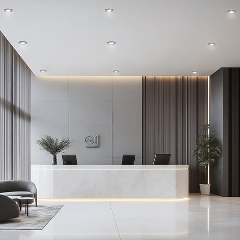 6-teiliges LED-Deckenlicht Nickel 6W Downlight kaltweiß 6000K