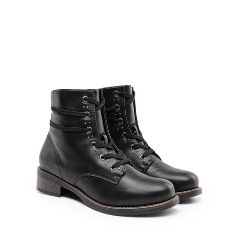 Damen-Schneeschuhe mit Pelzbesatz | Niedrige Knöchelstiefel mit Schnürung