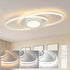 LumiGlow 48W LED-Deckenlicht mit Fernbedienung - Schwarz, dimmbar für Wohnzimmer, Schlafzimmer, Küche und Balkon