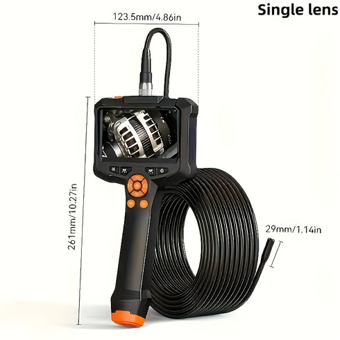 Auto– Inspcam Endoskop Kamera 4.3″ mit Display, 8 mm Sonde, IP67 wasserdicht, USB & Akku