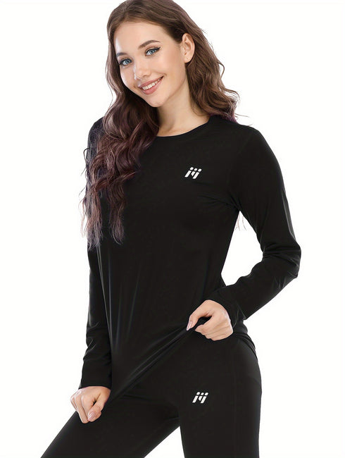 2er-Pack Damen Thermo-Shirt | Funktionelles Unterhemd mit Wärmefaktor