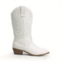 DAMEN COWBOY-STIEFEL - MID-CALF COWGIRL BOOTS MIT DEKORATIVEN NÄHTEN