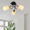 VelaLum Moderne LED-Deckenleuchte aus Metall und Textil