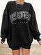 Vintage Los Angeles Grafik Sweatshirt | Übergroßer Damen Pullover