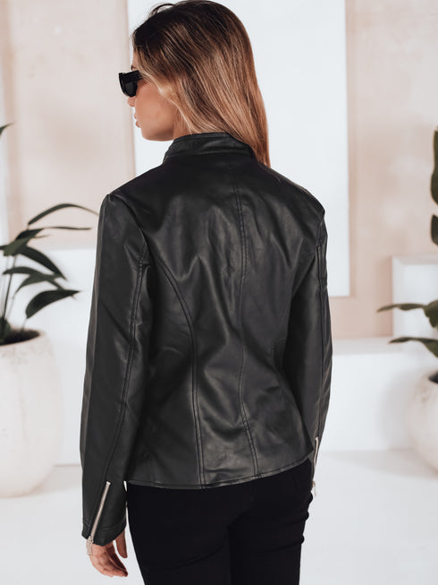 DAMEN KUNSTLEDER ÜBERGANGSJACKE – MODISCHE MOTORRADJACKE