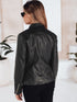 DAMEN KUNSTLEDER ÜBERGANGSJACKE – MODISCHE MOTORRADJACKE