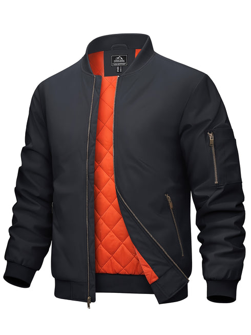 Helmarth Herren Flight-Jacke – winddicht gesteppte Thermofütterung