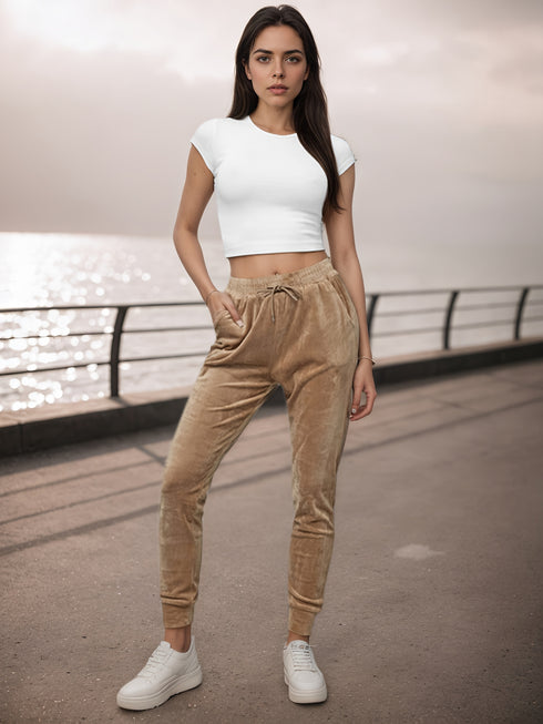 Damen Freizeithose mit Taschen | Bequeme Alltagshose