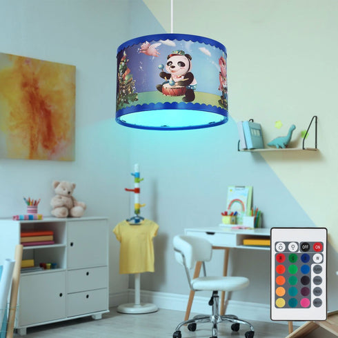 Dimmable LED Kinderzimmer Hängeleuchte | RGB und Warmweiß mit Fernbedienung