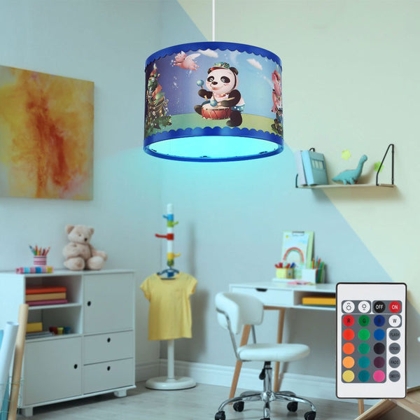 Dimmable LED Kinderzimmer Hängeleuchte | RGB und Warmweiß mit Fernbedienung