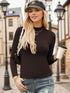 Langarm-Basic-Shirt Damen | Thermo-Layering-Top mit halbhohem Kragen
