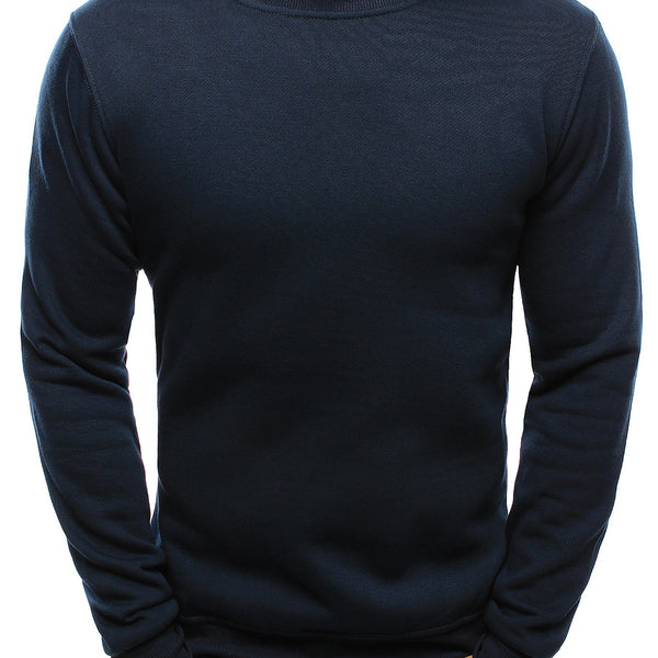 Leonor Pullover Marineblauer Basic Rundhals weicher Pullover