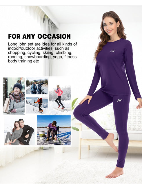 2er-Pack Damen Thermo-Langarmshirts | Nahtlos Warm