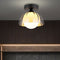 Solveig Retro Deckenleuchte Rauchglas modern für Flur Wohnzimmer