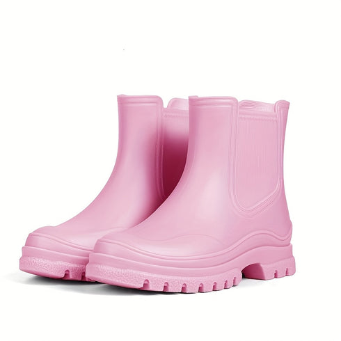 DAMEN SLIP-ON PLATEAU-GARTENSTIEFEL BEQUEMES LAUFEN STÜTZENDE SCHUHE ALLTAGS-SCHUHE