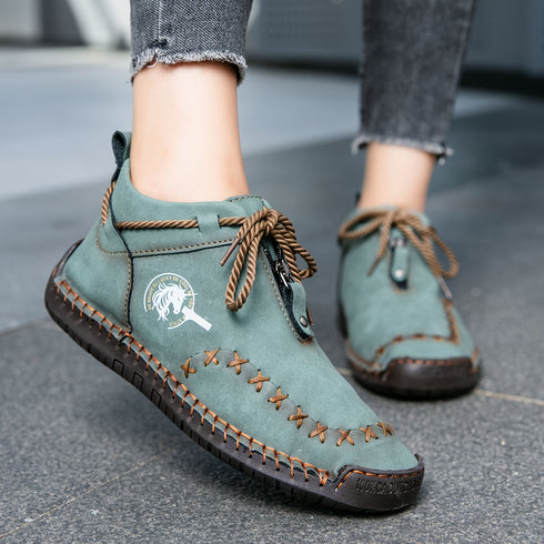 EINFARBIGE STIEFELETTEN FÜR DAMEN