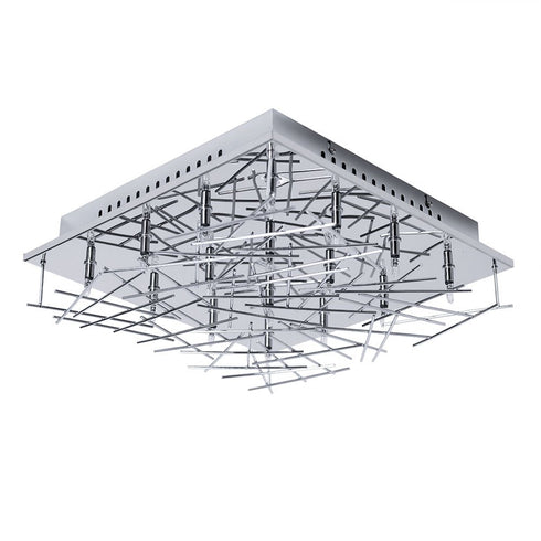 Tove LED Deckenlampe 16x G4 Chrom & Metall | Shiraki