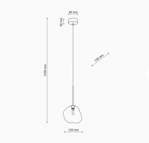 Beige Rauchglas-Hängeleuchte im modernen Design | Skagen