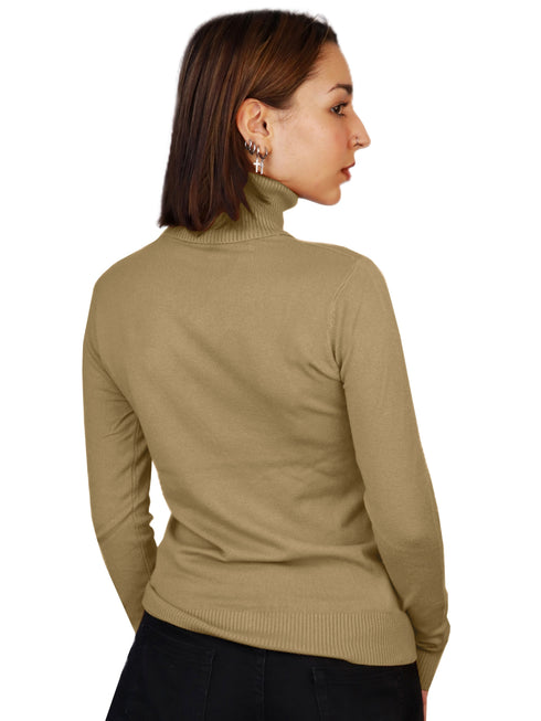 Pullover für Damen mit Stehkragen