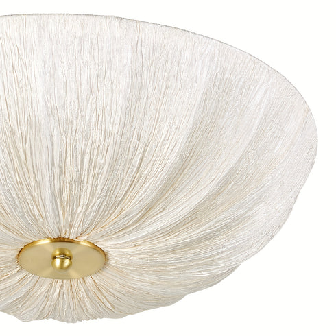 Halbeinbau-Deckenlampe Ø 50 cm – Stoffschirm E27