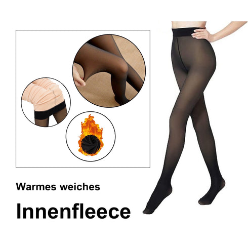 Thermo-Strumpfhose Damen mit Fleece-Futter | Warm & blickdicht