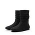 ELEGANTE DAMEN-SLOUCH-STIEFELETTEN - BEQUEMER NIEDRIGER ABSATZ