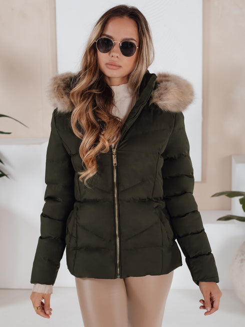 DAMEN STEPP-WINTERJACKE | KAPUZEZWEI-WEGE-REISSVERSCHLUSS