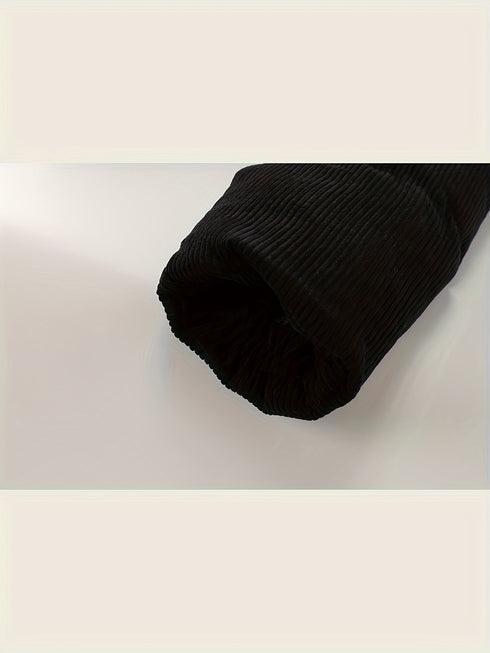 Winter Damenjacke Corduroy mit Lammfellkragen – Kurz & stylisch