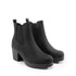 Damen-Slip-On-Stiefeletten mit klobigem Absatz | Elegante PU-Winterstiefel