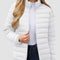 Trendige Damen Pufferjacke – Leichtes Design, gestepptes Muster und Vier praktische Taschen