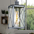 Ingrid Pendelleuchte Retro Laterne Glas & Chrom | Shiraki