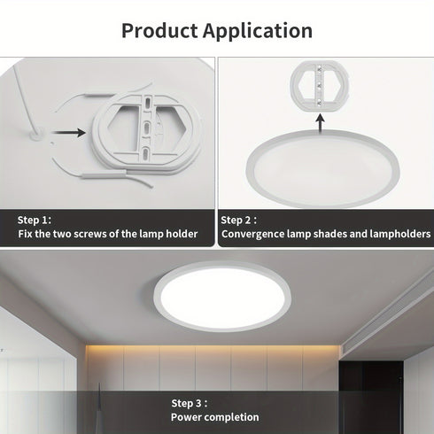Ultra-Slim LED Deckenleuchte Rund Panel