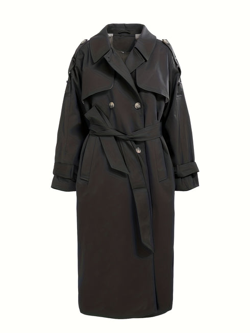 Trenchcoat mit Gürtel & Reverskragen