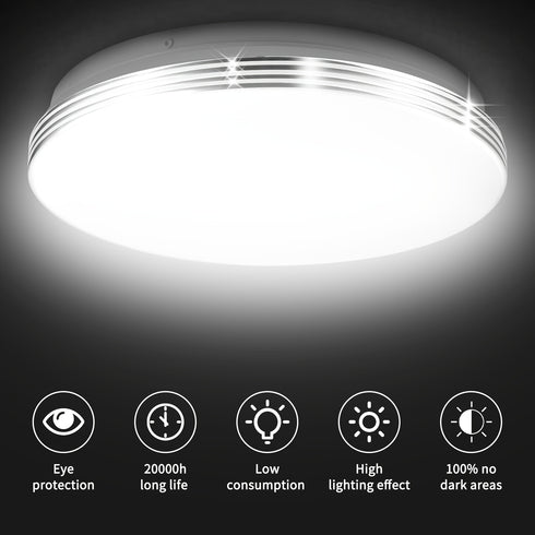 LED Deckenleuchte Rund 18W–48W Dimmbar Kaltweiß Warmweiß Ultra-Slim