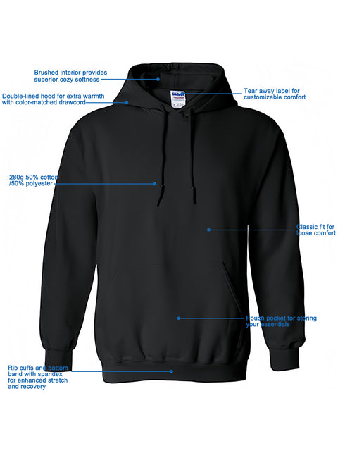 Valdran Eagle Hoodie – Klassischer Pullover-Hoodie lässiger Stil langärmlig normale Passform