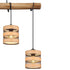 Freja Nordic Pendelleuchte – Holz-Gitter & Metall-Socke