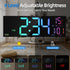 Tomori LED-Digitaluhr 41 cm – USB, RGB-Farben, Dual-Alarm & Fernbedienung