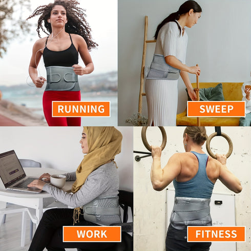 Rückenstützgürtel Lendenbereich | atmungsaktiver Stützgürtel