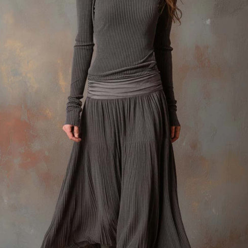Arlena | Retro A-Linien Maxikleid