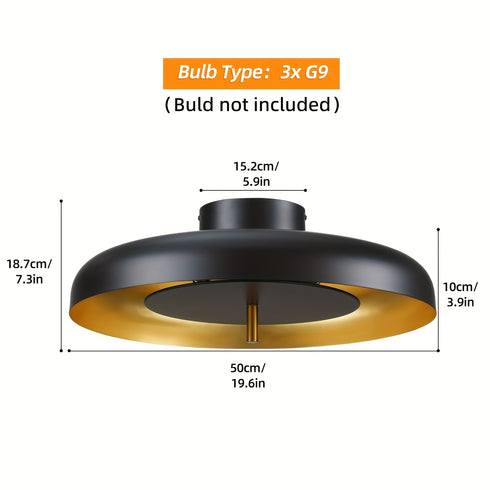 Luna Nordic Pendelleuchte 3-flg Without Bulb