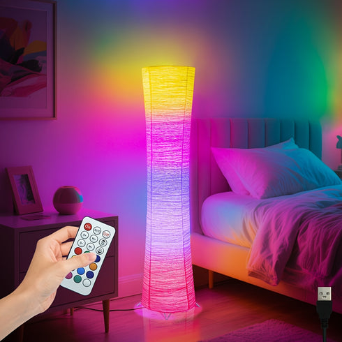 Kaja Vertikale RGB LED Stehlampe mit Fernbedienung | Shiraki