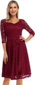 Mieki Vintage Brautjungfernkleid – Knielang, Spitze, Cocktailkleid, Hochzeitskleid
