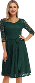 Mieki Vintage Brautjungfernkleid – Knielang, Spitze, Cocktailkleid, Hochzeitskleid