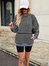 DAMEN PULLOVER – GESTREIFTER OVERSIZED KAPUZENPULLI LOCKERER SCHNITT