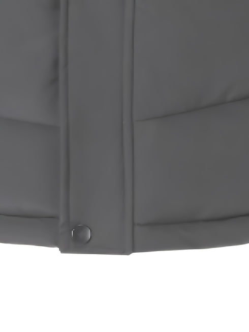 Falkran Herren Daunenjacke mit Kapuze und Full-Zip Frontverschluss