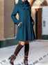 Aveline | Damen Mid-Length Kapuzen-Mantel